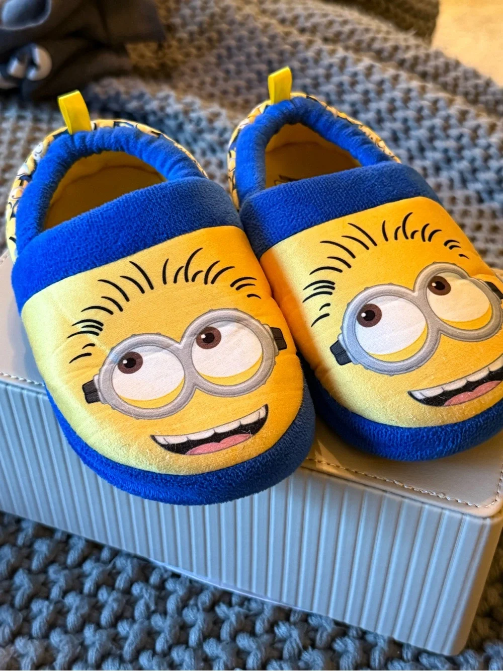 Kids Yellow & Blue Character Slippers